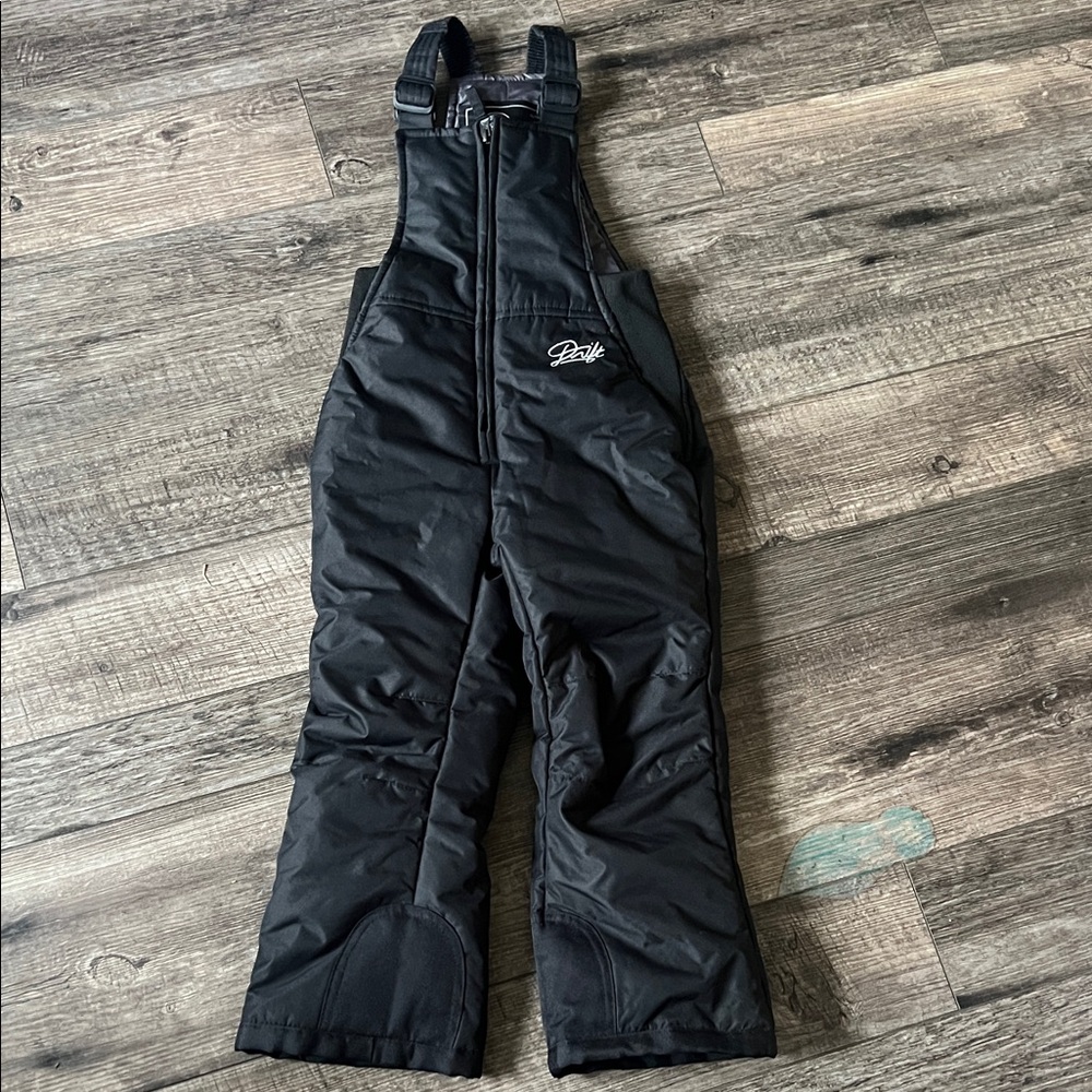 Drift Youth Snow Bib Overalls - Black